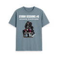 Stone Blue Printed T-shirt Front