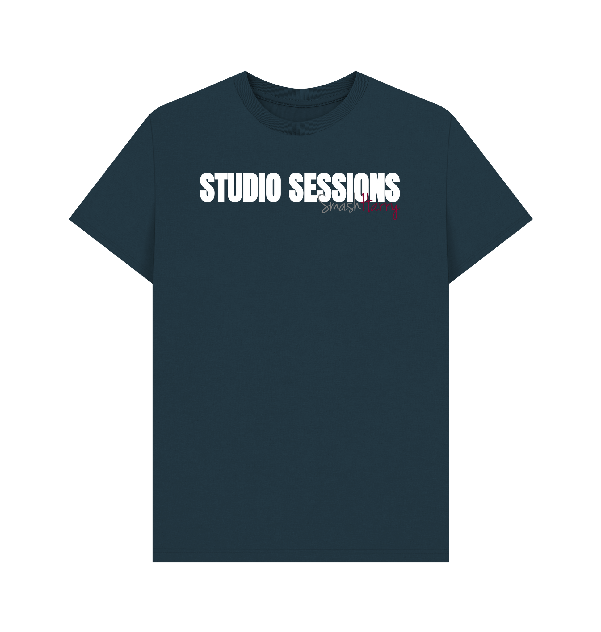 Denim Blue Printed T-shirt Front