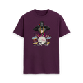 Purple Printed T-shirt Front