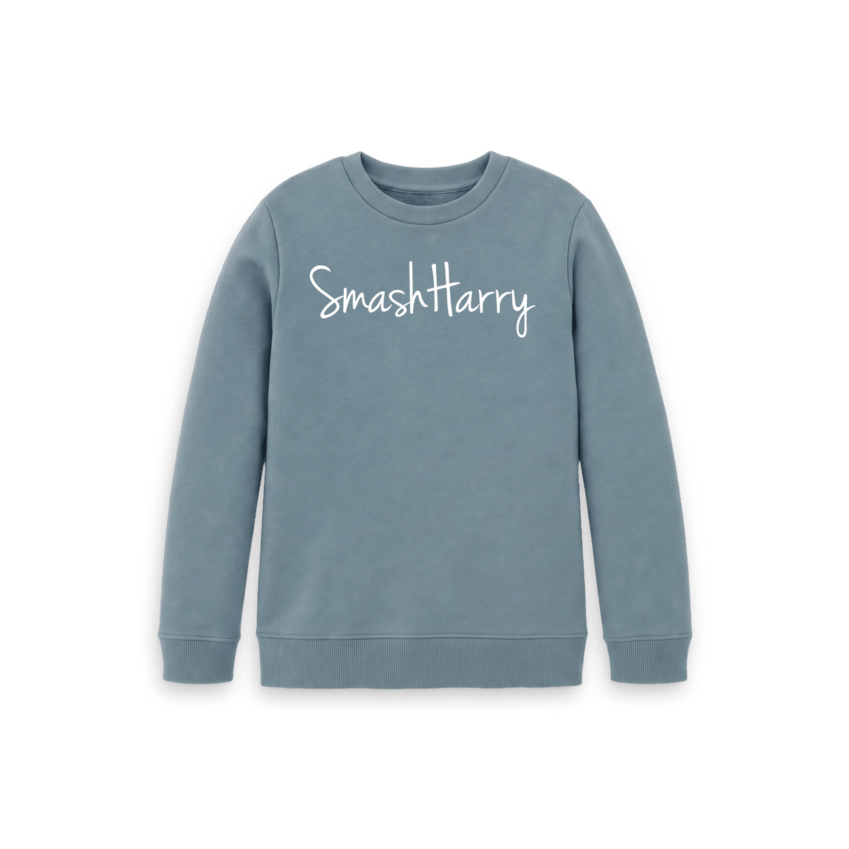 Stone Blue Printed Kids Jumper Front