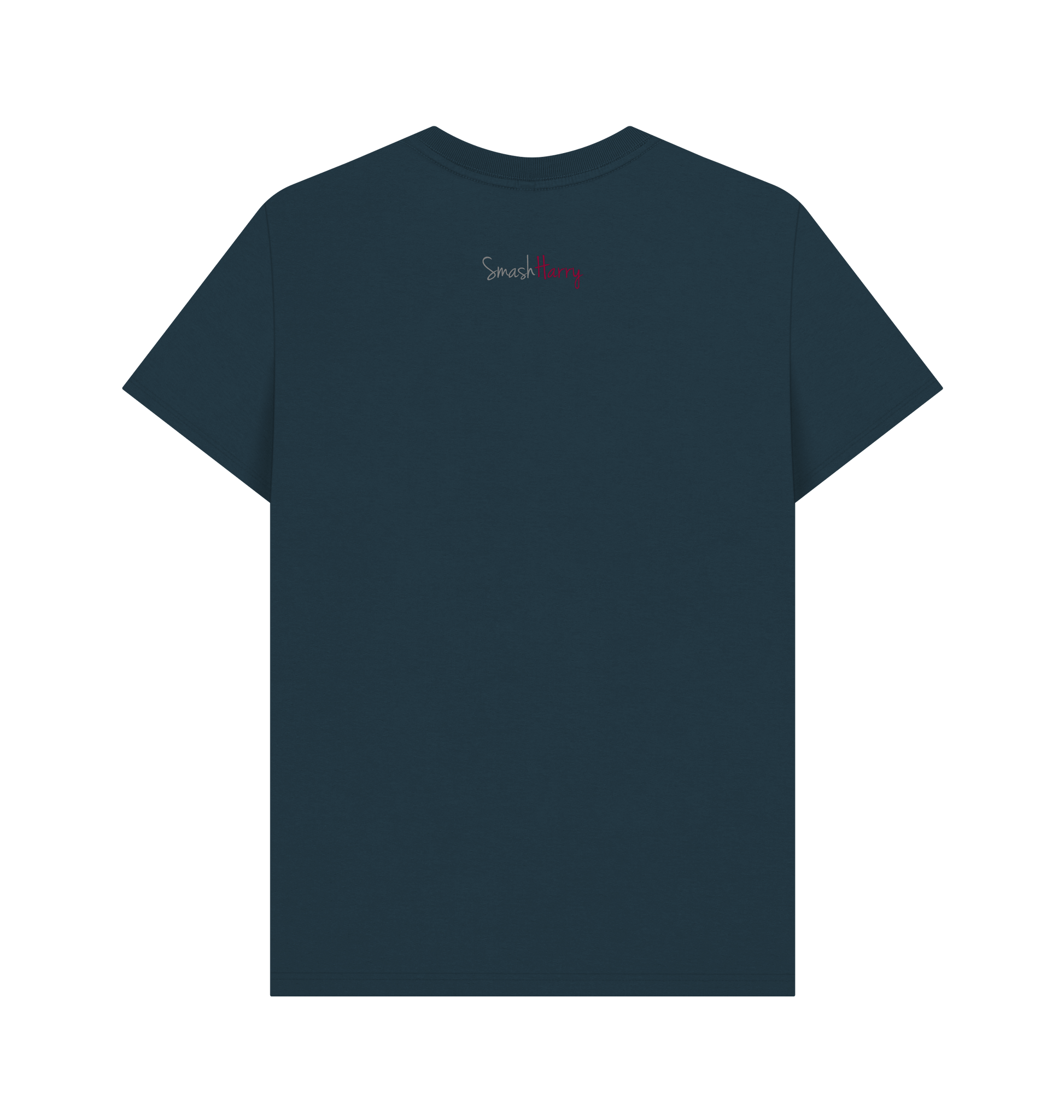 Denim Blue Printed T-shirt Back