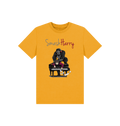 Mustard Printed Kids T-Shirt Front