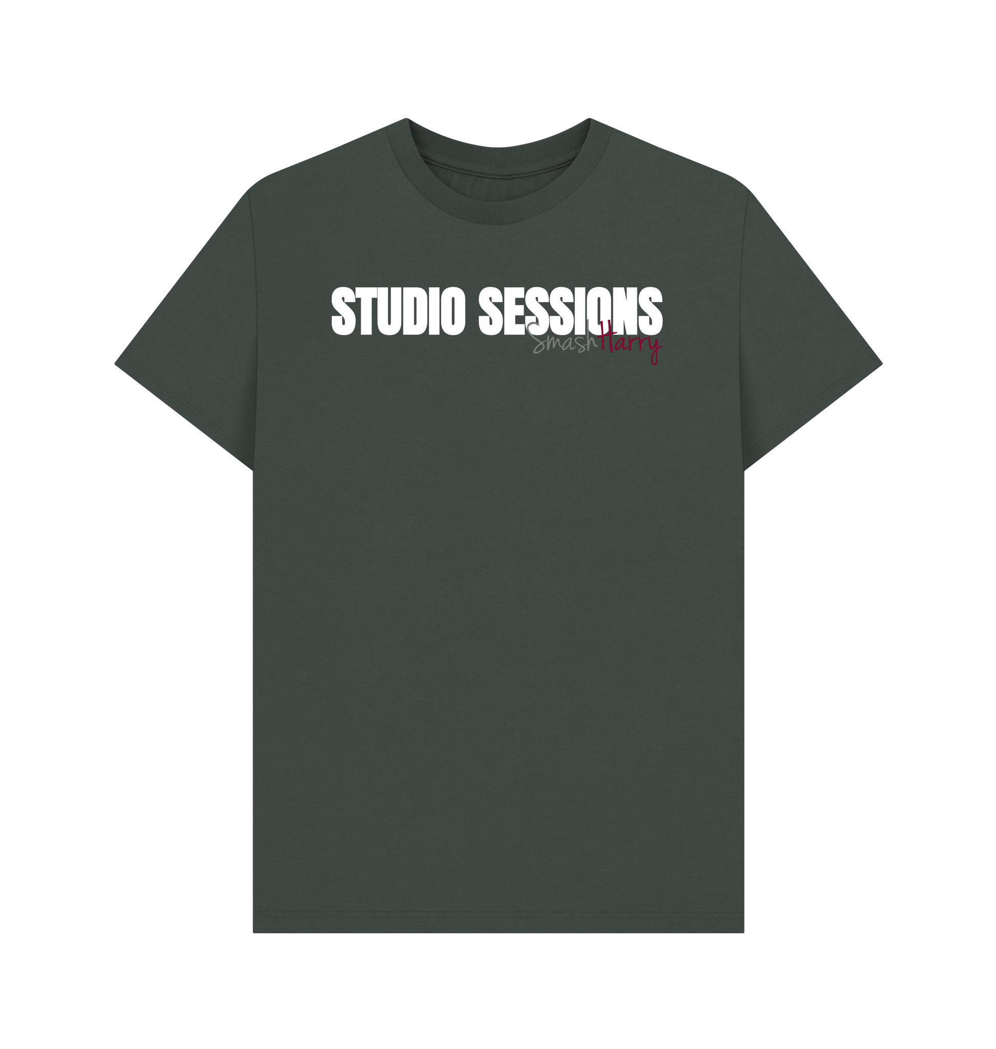 Dark Grey Printed T-shirt Front
