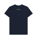 Navy Blue Printed T-shirt Back