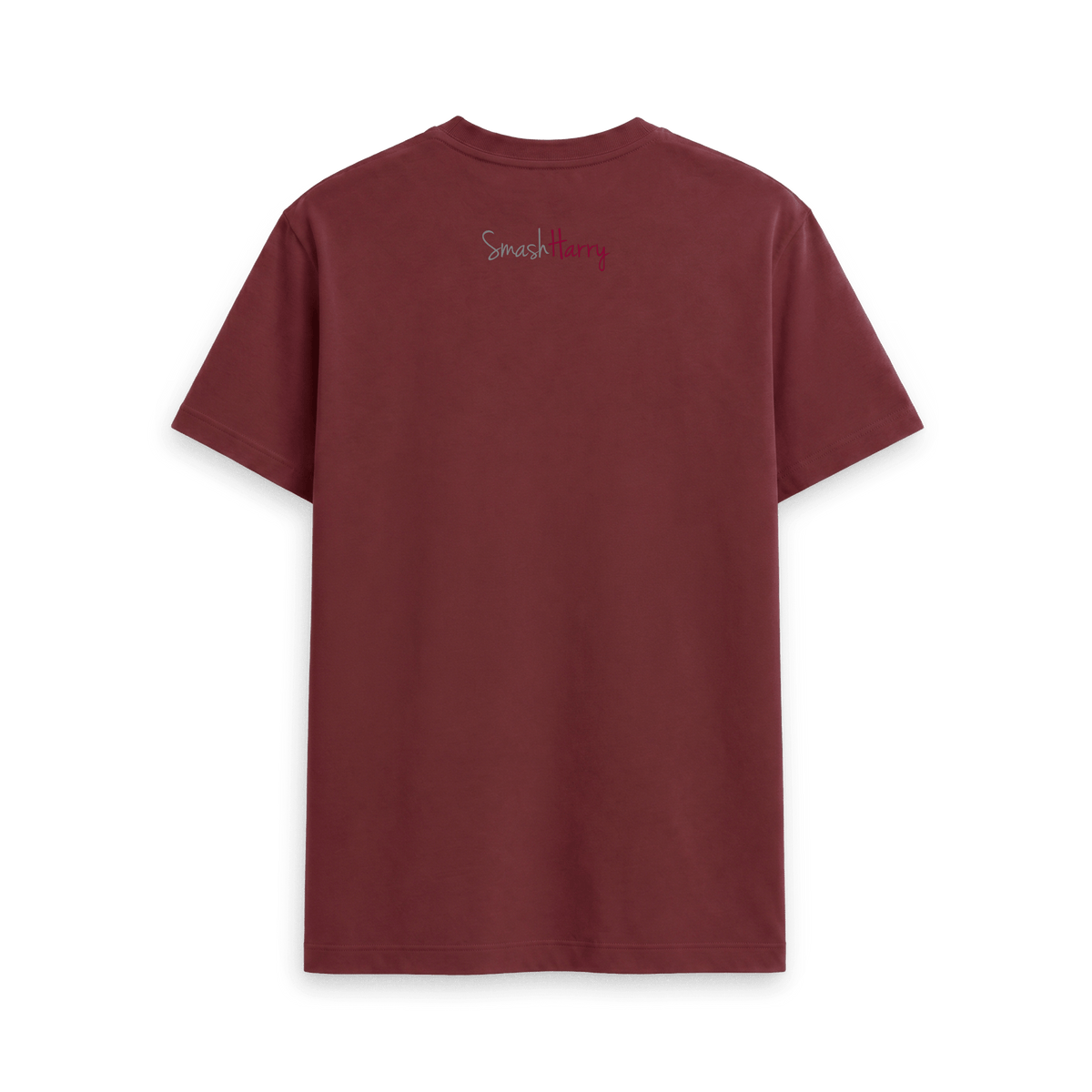 Red Wine Printed T-shirt Back