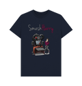 Navy Blue Printed T-shirt Front