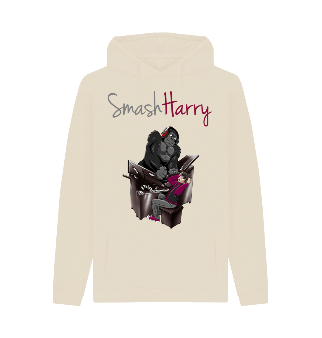 Oat Printed Hoody Front