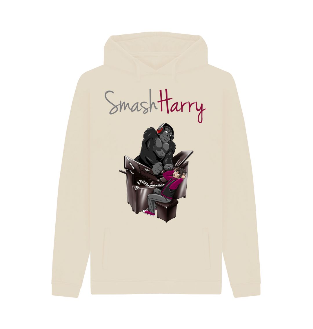 Oat SmashHarry Men's Organic Pullover Hoodie | Piano