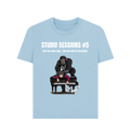 Milky Blue Printed T-shirt Front
