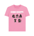 Rose Pink Printed T-shirt Front