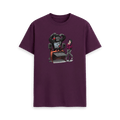 Purple Printed T-shirt Front