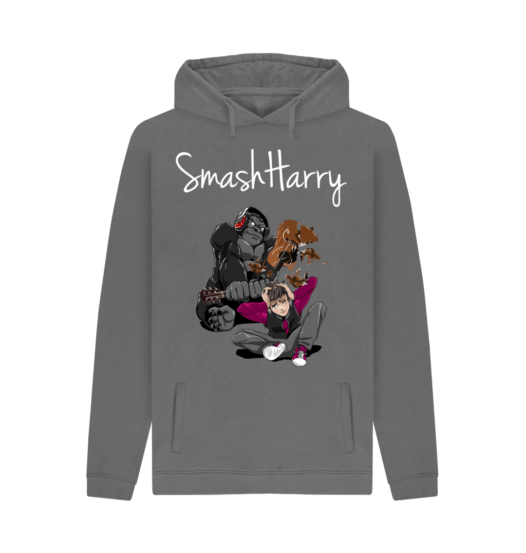 Slate Grey Printed Hoody Front