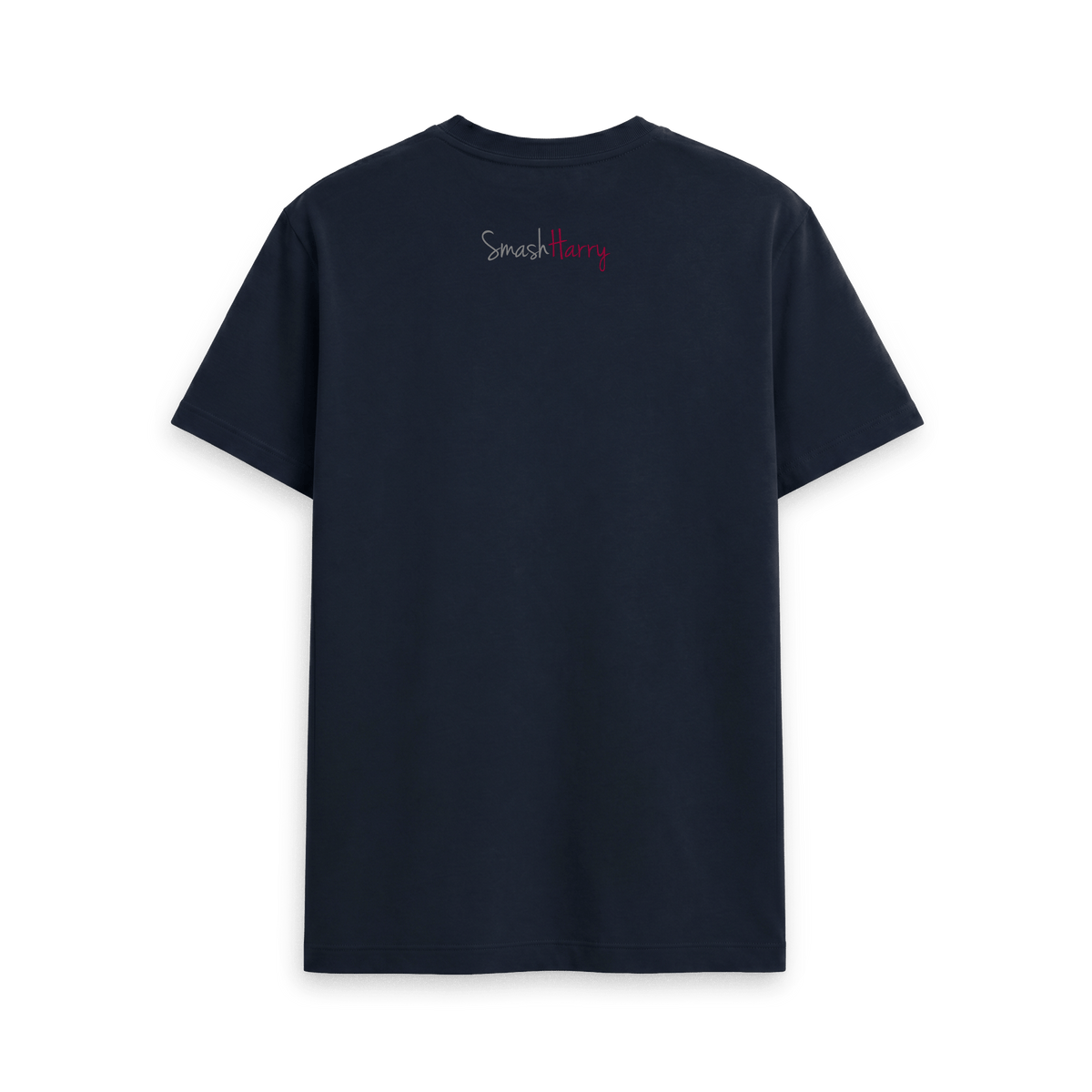 Navy Blue Printed T-shirt Back