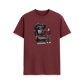 Red Wine Printed T-shirt Front