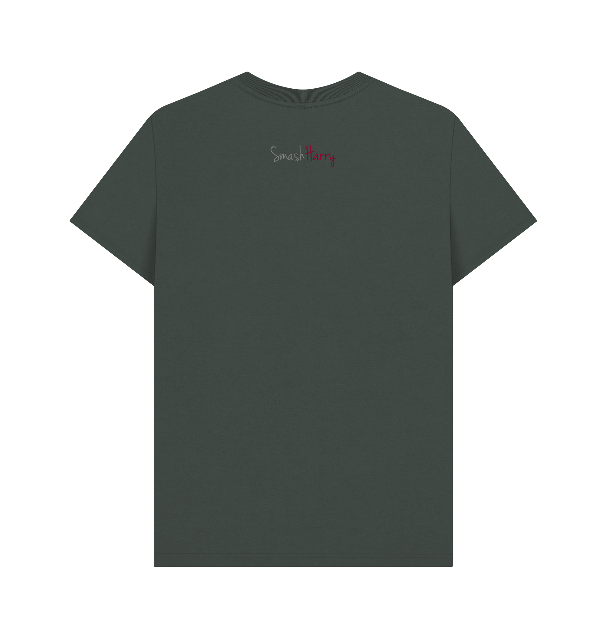 Dark Grey Printed T-shirt Back