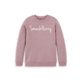Mauve Printed Kids Jumper Front