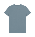 Stone Blue Printed T-shirt Back