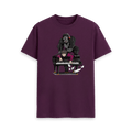 Purple Printed T-shirt Front