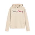 Oat Printed Hoody Front
