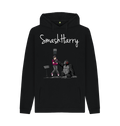 Black Printed Hoody Front