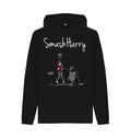 Black SmashHarry Men's Organic Pullover Hoodie \u2014 Microphone