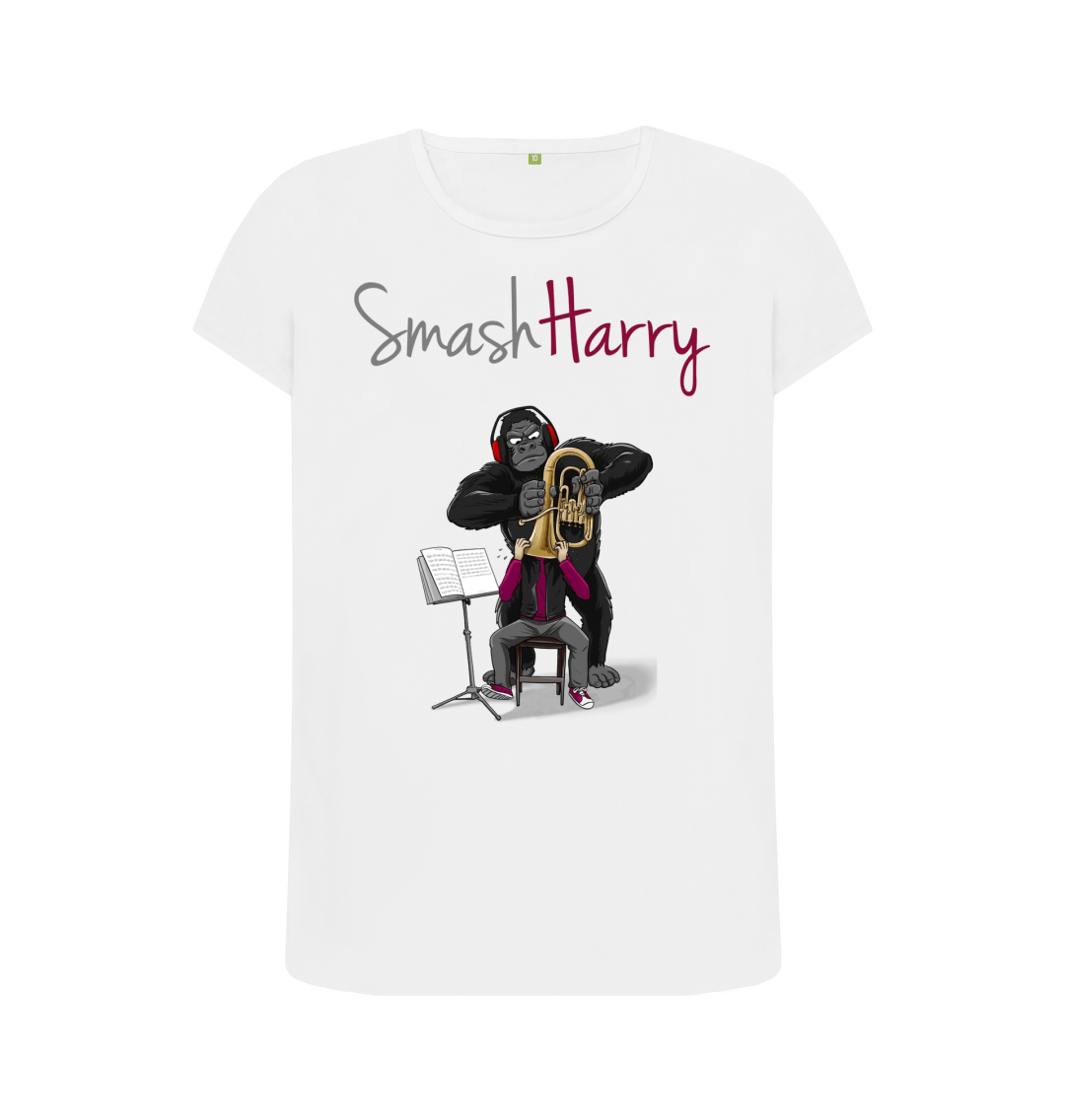 White Printed T-shirt Front