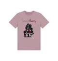 Mauve Printed Kids T-Shirt Front