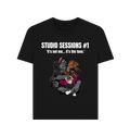 Black Printed T-shirt Front