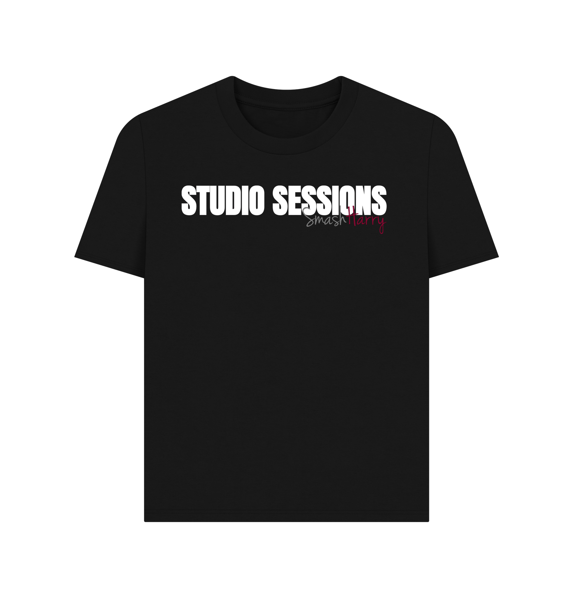 Black Printed T-shirt Front