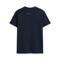 Navy Blue Printed T-shirt Back