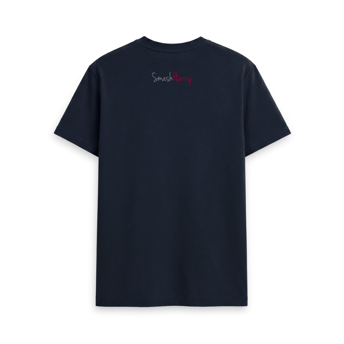 Navy Blue Printed T-shirt Back