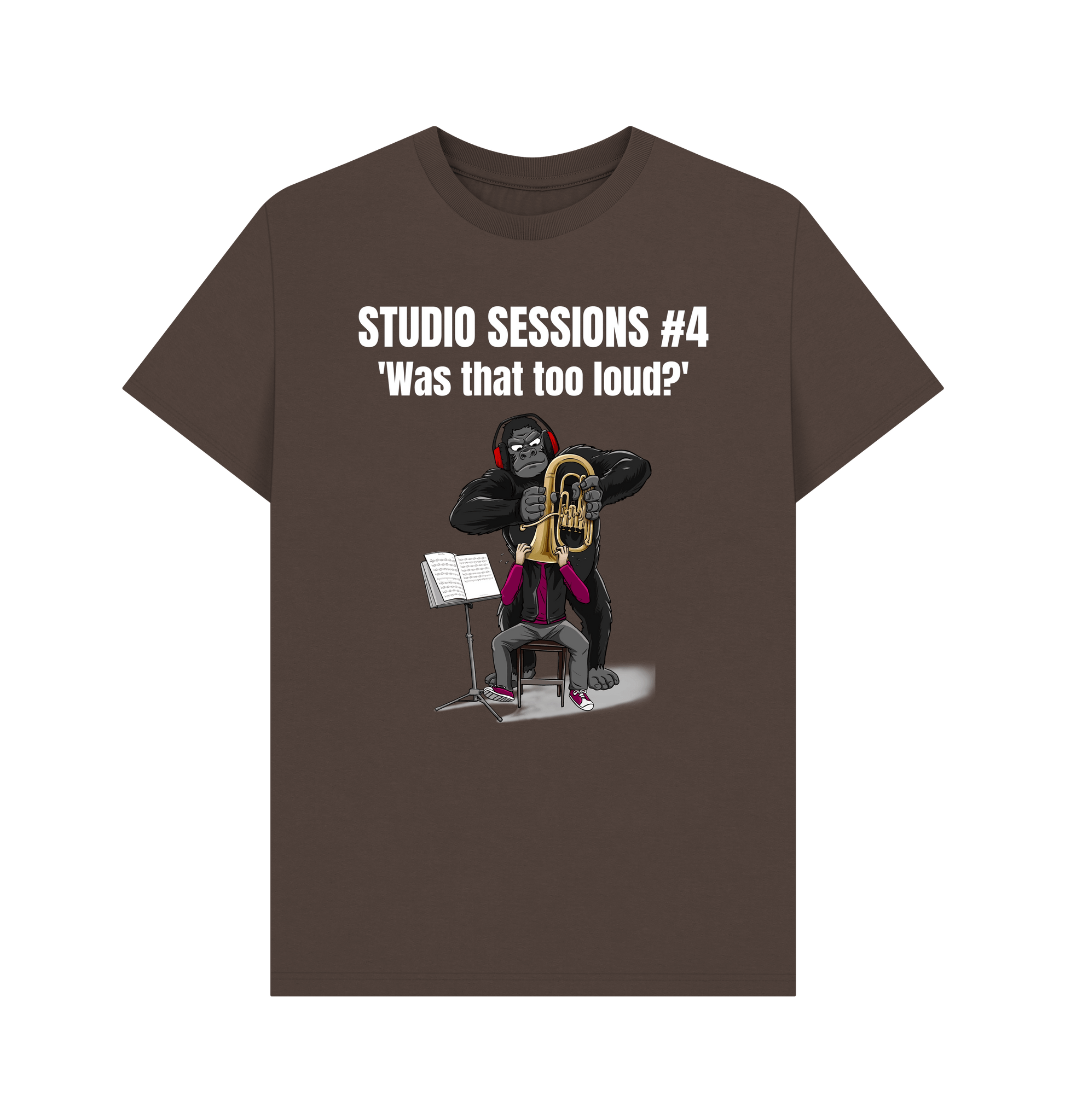 Chocolate Printed T-shirt Front