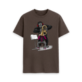 Chocolate Printed T-shirt Front