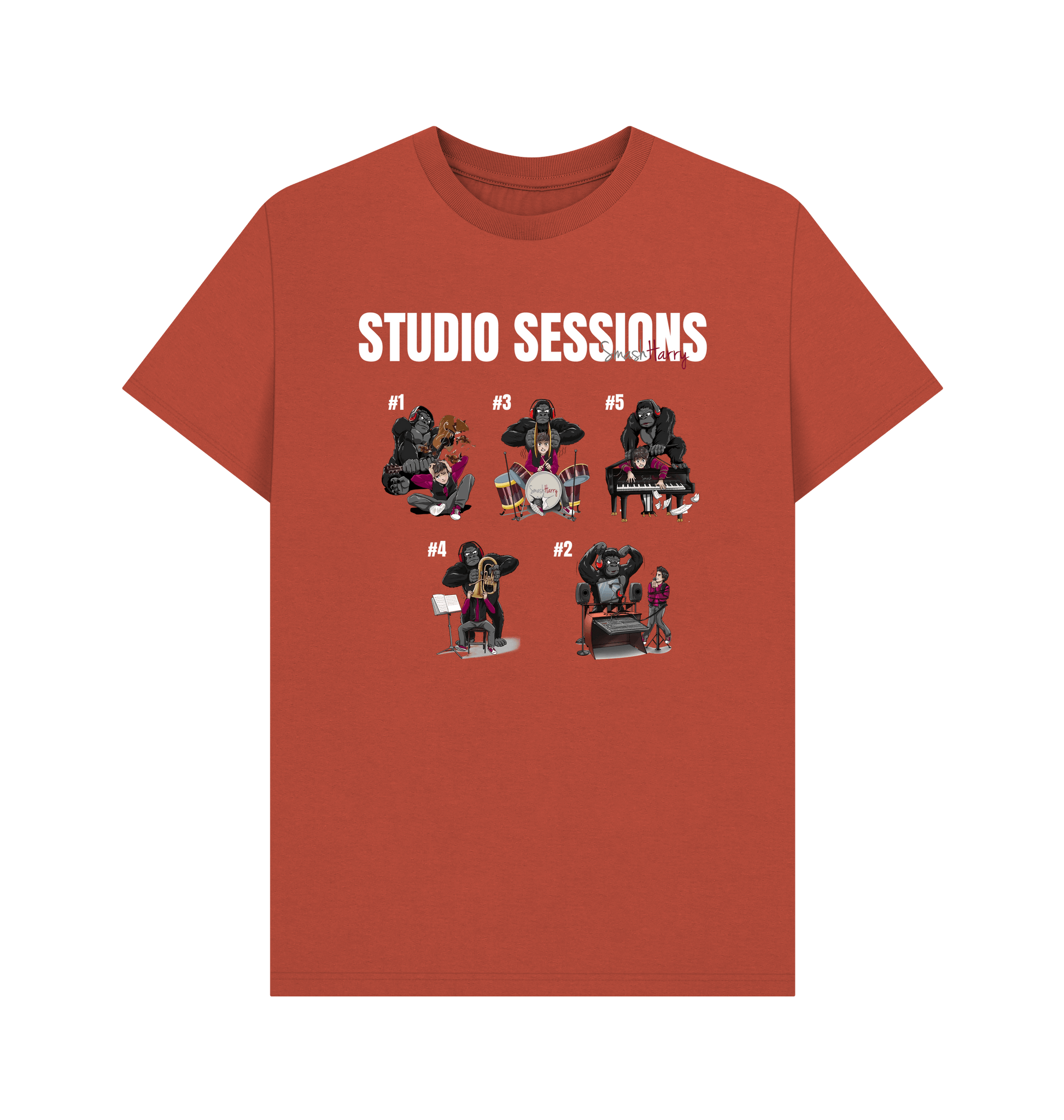 Rust Printed T-shirt Front