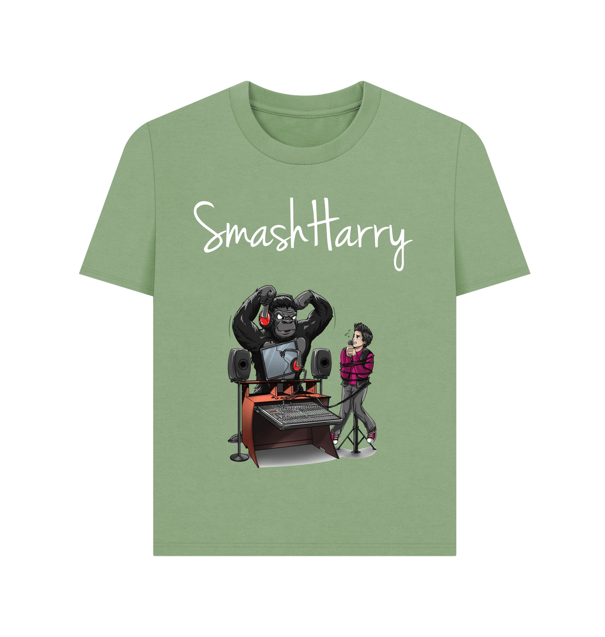 Sage Printed T-shirt Front