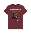 Red Wine Printed T-shirt Front
