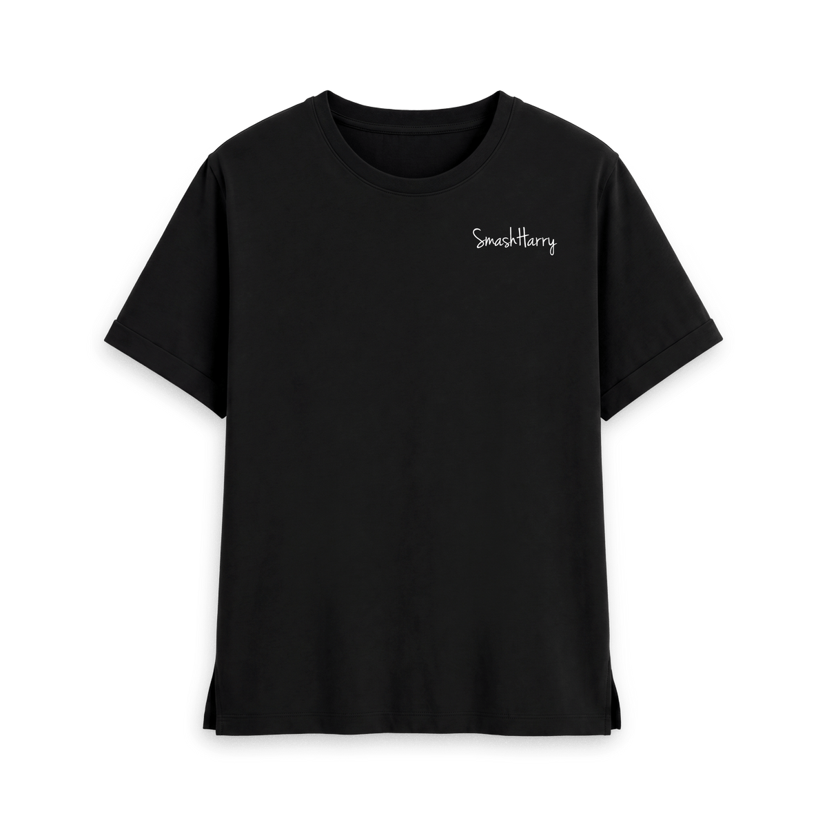 Black Printed T-shirt Front