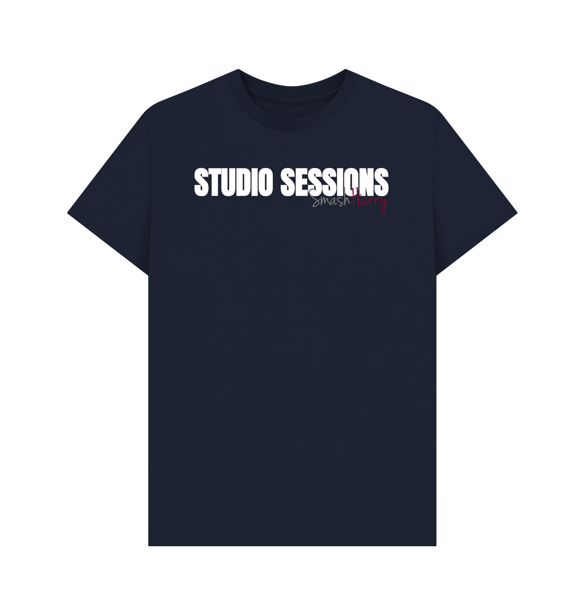 Navy Blue Printed T-shirt Front