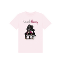 Pink Printed Kids T-Shirt Front