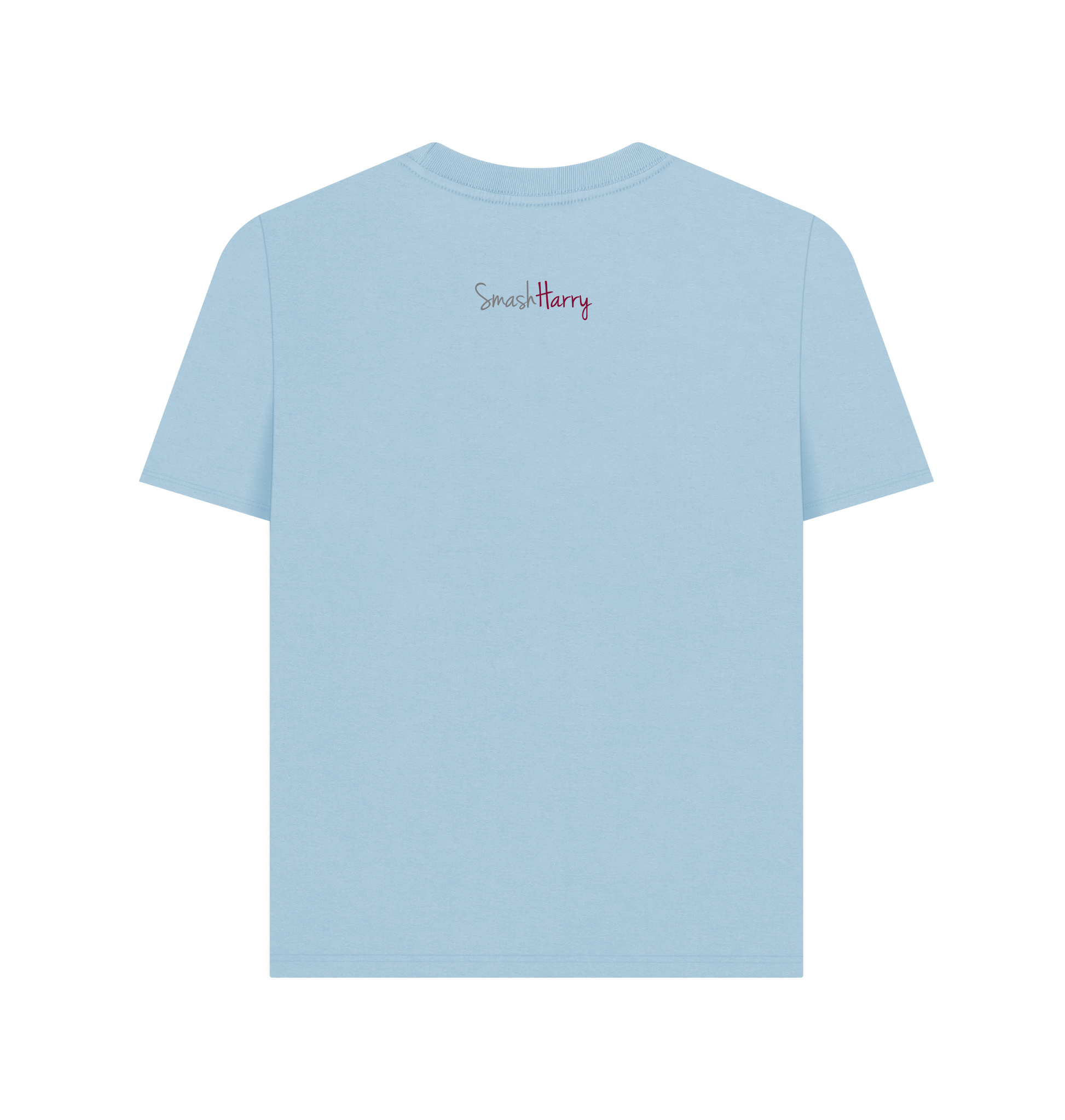 Milky Blue Printed T-shirt Back