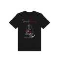 Black Printed Kids T-Shirt Front
