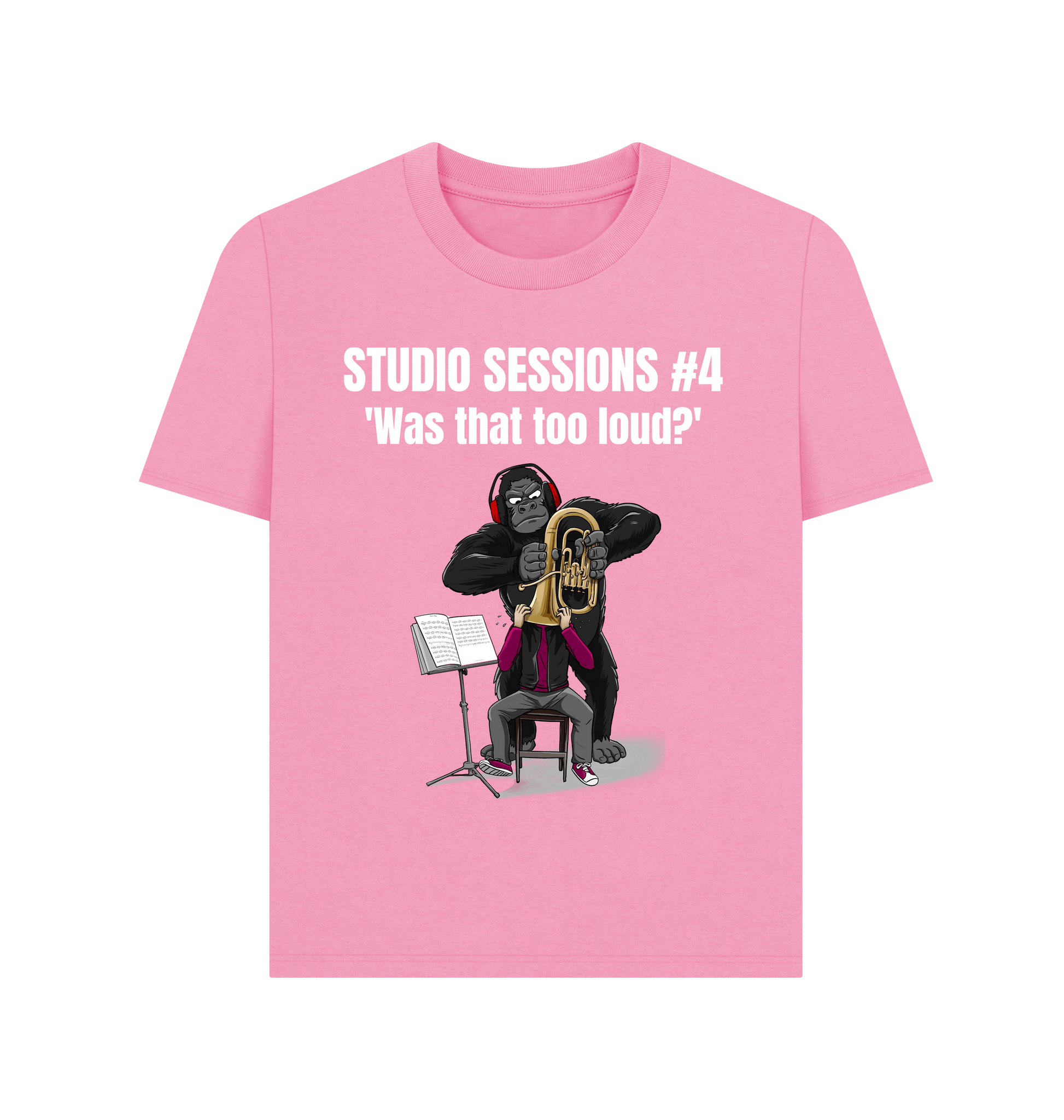 Rose Pink Printed T-shirt Front