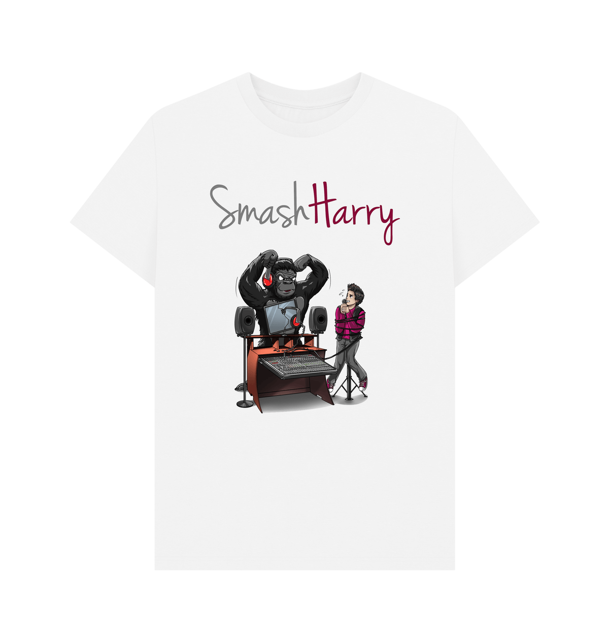 White Printed T-shirt Front