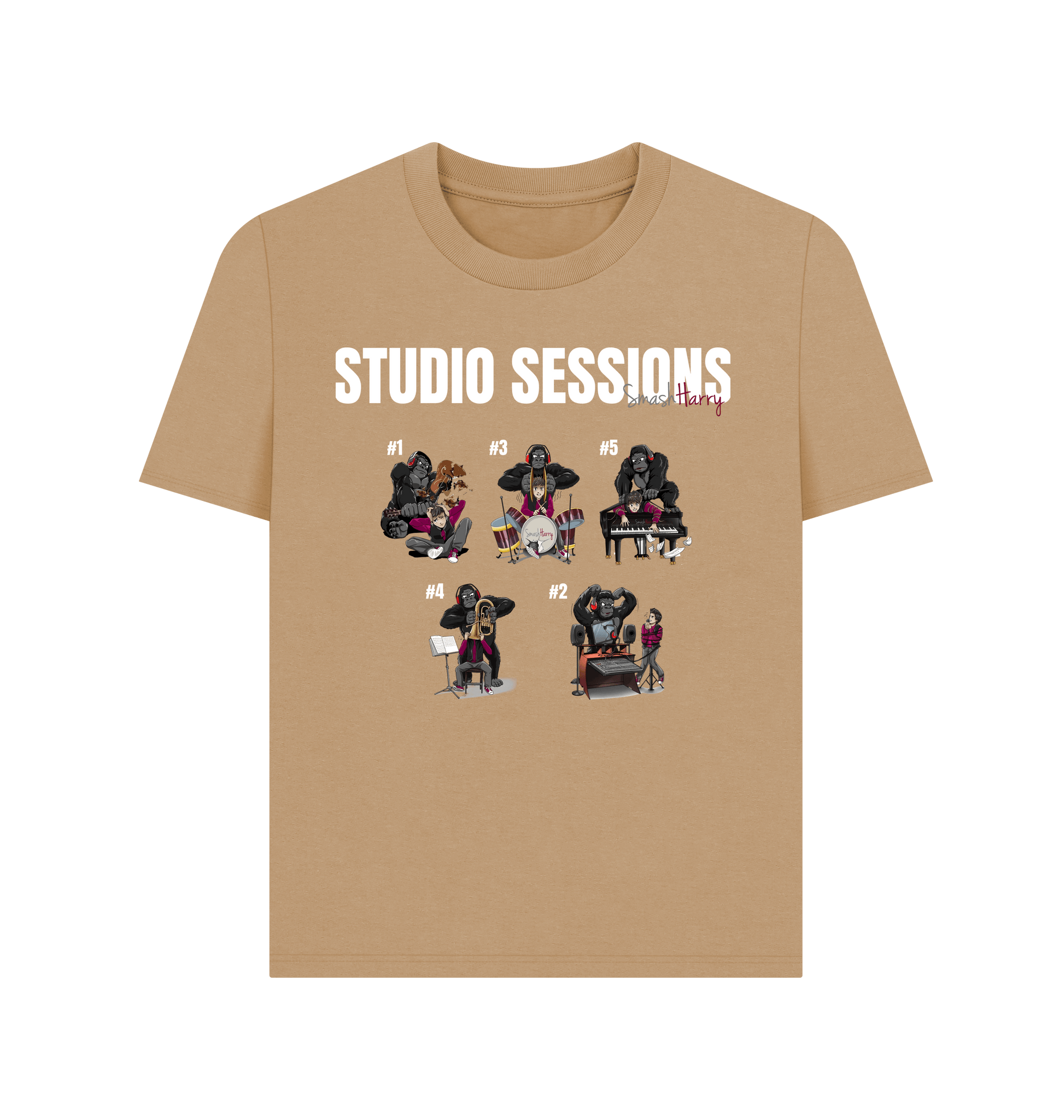 Sand Printed T-shirt Front