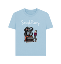 Milky Blue Printed T-shirt Front