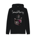 Black Printed Hoody Front