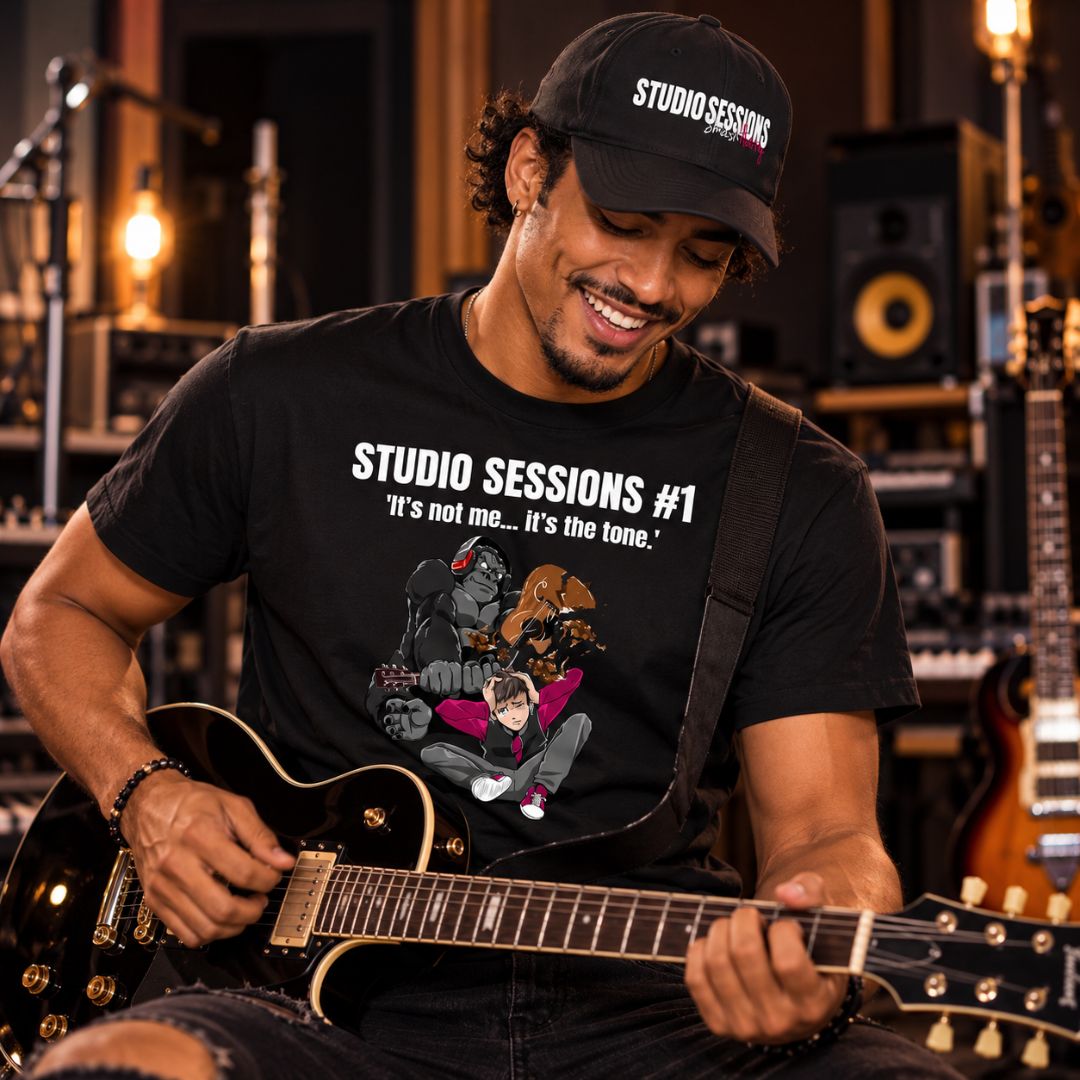 SmashHarry Men's Basic T-Shirt — Studio Sessions #1 Guitar