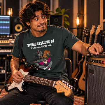 SmashHarry Men's Basic T-Shirt — Studio Sessions #1 Guitar