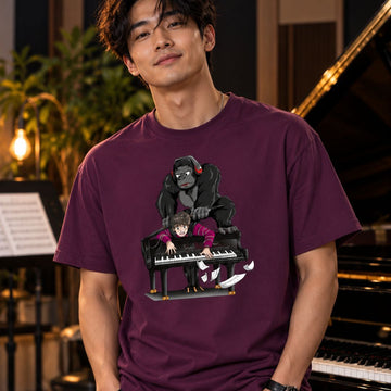 SmashHarry Men's Organic Piano T-Shirt
