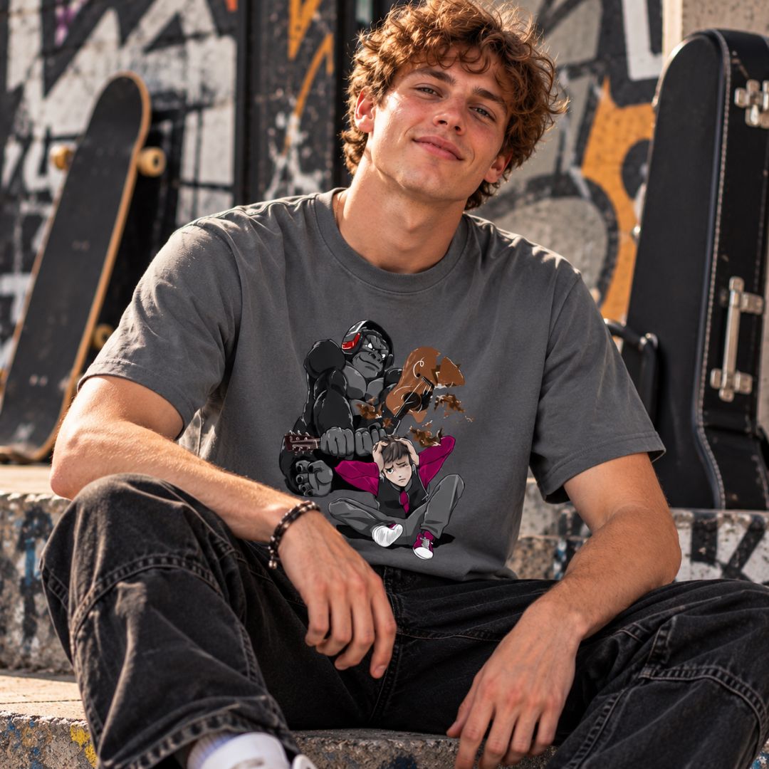 SmashHarry Men's Organic Guitar T-Shirt